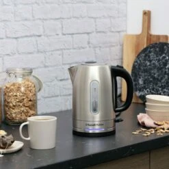Russell Hobbs Quiet Kettle Brushed Stainless Steel -Deals Russell Hobbs Store 26300 70 q uiet kettl e wide 395 613