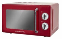 Retro 17 Litre Classic Red Manual Microwave -Deals Russell Hobbs Store front face 1554298836 1