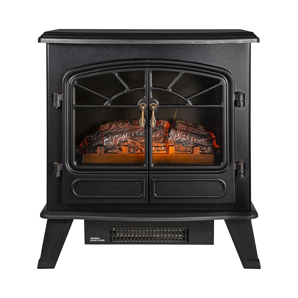 Russell Hobbs 1.85kW Black Double Electric Stove Fire 3 Russell Hobbs 1.85kW Black Double Electric Stove Fire - Image 2