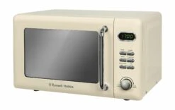 Retro 17 Litre Vintage Cream Digital Microwave