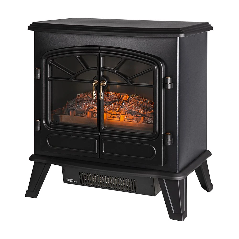 Russell Hobbs 1.85kW Black Double Electric Stove Fire 2 Russell Hobbs 1.85kW Black Double Electric Stove Fire