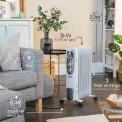 Russell Hobbs 9 Fin 2kW Oil Filled Radiator White 10 Russell Hobbs 9 Fin 2kW Oil Filled Radiator White -Deals Russell Hobbs Store lifestyle1 1570197628 1