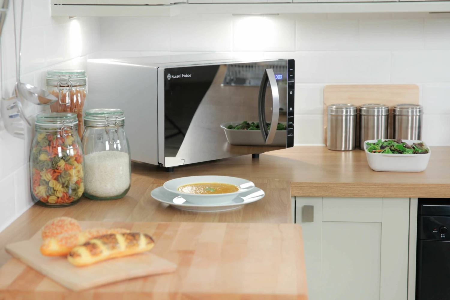 23 Litre Silver Flatbed Digital Microwave 6 23 Litre Silver Flatbed Digital Microwave - Image 4