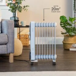 Russell Hobbs 9 Fin 2kW Oil Filled Radiator White 11 Russell Hobbs 9 Fin 2kW Oil Filled Radiator White -Deals Russell Hobbs Store lifestyle4 1570197634 1