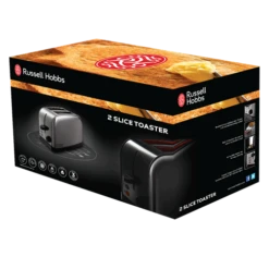 Russell Hobbs 2 Slice Toaster Steel Brushed Stainless Steel 12 Russell Hobbs 2 Slice Toaster Steel Brushed Stainless Steel -Deals Russell Hobbs Store rh 3Dpack image 18780
