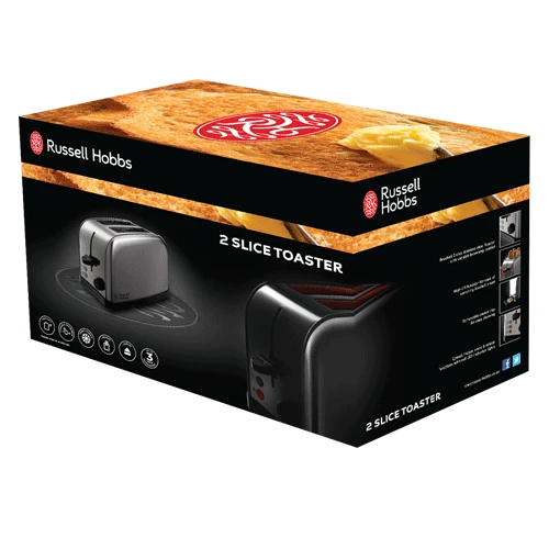 Russell Hobbs 2 Slice Toaster Steel Brushed Stainless Steel 7 Russell Hobbs 2 Slice Toaster Steel Brushed Stainless Steel - Image 5