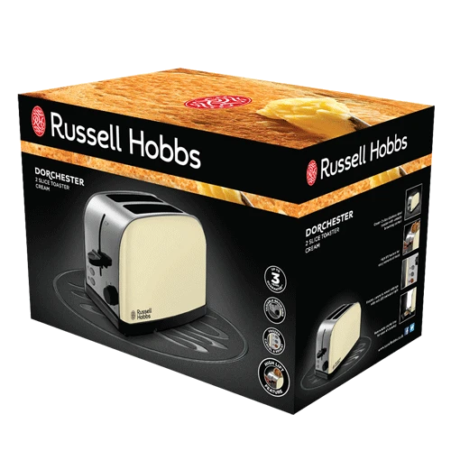 Russell Hobbs Dorchester 2 Slice Toaster Cream 7 Russell Hobbs Dorchester 2 Slice Toaster Cream - Image 5