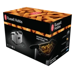 3 Litre Professional Deep Fryer Stainless Steel Black -Deals Russell Hobbs Store rh 3Dpack image 19771