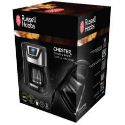 Chester Grind and Brew Polished Stainless Steel 14 Chester Grind and Brew Polished Stainless Steel -Deals Russell Hobbs Store rh 3Dpack image 22000