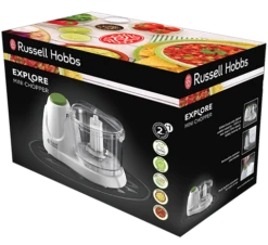 Food Collection Mini Chopper White -Deals Russell Hobbs Store rh 3Dpack image 22220