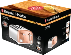 Russell Hobbs Copper 4-slice Toaster -Deals Russell Hobbs Store rh 3Dpack image 24095