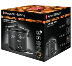 Chalkboard Slow Cooker Black -Deals Russell Hobbs Store rh 3Dpack image 24180