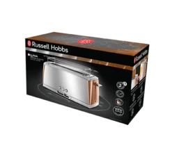 Russell Hobbs Luna Toaster 2 Slice Long Slot Copper -Deals Russell Hobbs Store rh 3Dpack image 24310 56
