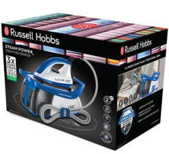 Steam Power Blue Steam Generator Iron White -Deals Russell Hobbs Store rh 3Dpack image 24430