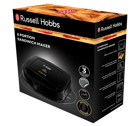 Sandwich Maker 2 Slice Black 8 Sandwich Maker 2 Slice Black - Image 6