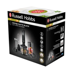 Desire Matte Black 3 in 1 Hand Blender -Deals Russell Hobbs Store rh 3Dpack image 24702