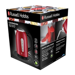 Russell Hobbs Cavendish Red Kettle 18 Russell Hobbs Cavendish Red Kettle -Deals Russell Hobbs Store rh 3Dpack image 25500