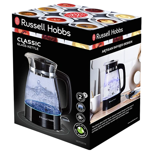 Russell Hobbs Classic Glass Kettle - Black 7 Russell Hobbs Classic Glass Kettle - Black - Image 5