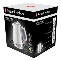 Russell Hobbs Structure White Kettle -Deals Russell Hobbs Store rh 3Dpack image 28080