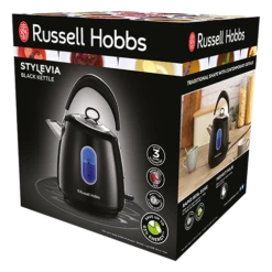 Russell Hobbs Stylevia Kettle - Black -Deals Russell Hobbs Store rh 3Dpack image 28131