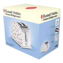 Russell Hobbs Emma Bridgewater Pink Hearts 2 Slice Toaster -Deals Russell Hobbs Store rh 3Dpack image 28340