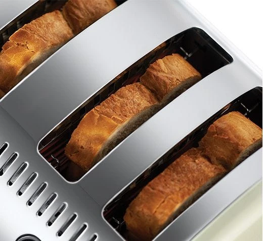 Russell Hobbs Legacy 4 Slice Toaster - Cream 5 Russell Hobbs Legacy 4 Slice Toaster - Cream - Image 3