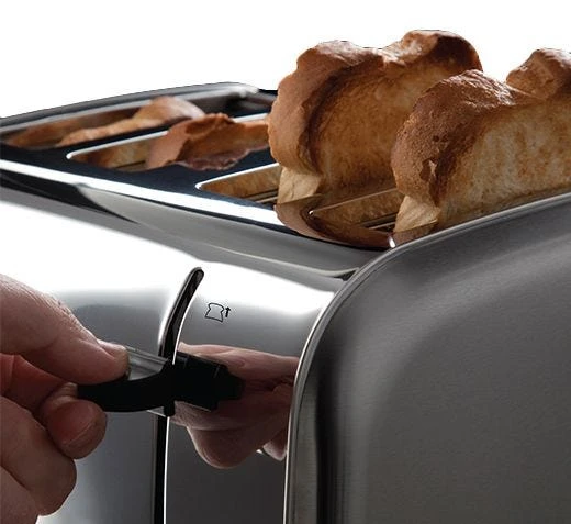 Russell Hobbs 4 Slice Toaster Steel Brushed Stainless Steel 4 Russell Hobbs 4 Slice Toaster Steel Brushed Stainless Steel - Image 2