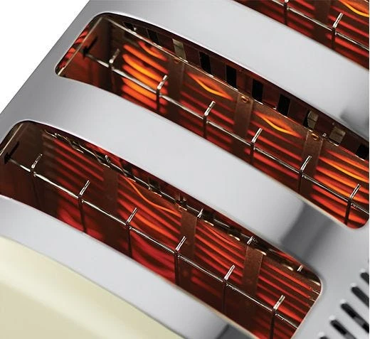 Russell Hobbs Legacy 4 Slice Toaster - Cream 4 Russell Hobbs Legacy 4 Slice Toaster - Cream - Image 2