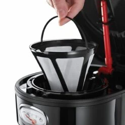 Retro Black Glass Coffee Maker -Deals Russell Hobbs Store rh inset image 21701 5