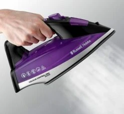 Colour Control Traditional Steam Iron 2600 Black And Purple -Deals Russell Hobbs Store rh inset image 22861 2