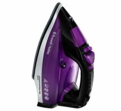 Colour Control Traditional Steam Iron 2600 Black And Purple -Deals Russell Hobbs Store rh inset image 22861 5