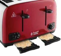 Russell Hobbs Cavendish Red 4 Slice Toaster -Deals Russell Hobbs Store rh inset image 24092 2