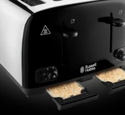 Russell Hobbs Cavendish Black 4 Slice Toaster -Deals Russell Hobbs Store rh inset image 24093 2