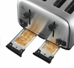 Russell Hobbs Brushed Stainless Steel 4 Slice Toaster -Deals Russell Hobbs Store rh inset image 24094 2
