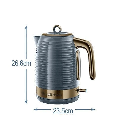 Russell Hobbs Inspire Brass Grey Kettle 4 Russell Hobbs Inspire Brass Grey Kettle - Image 2