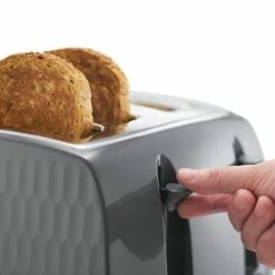 Russell Hobbs Honeycomb 4 Slice Grey Toaster -Deals Russell Hobbs Store rh inset image 26073 4