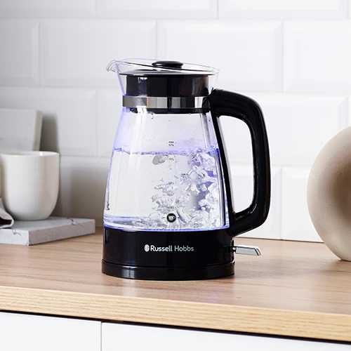 Russell Hobbs Classic Glass Kettle - Black 4 Russell Hobbs Classic Glass Kettle - Black - Image 2