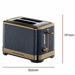 Russell Hobbs Structure Brass Ombre Blue Toaster - 2 Slice -Deals Russell Hobbs Store rh inset image 26120 4