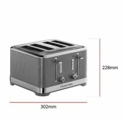 Russell Hobbs Structure Grey 4 Slice Toaster -Deals Russell Hobbs Store rh inset image 28102 4