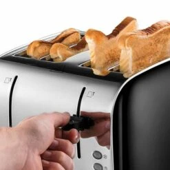 Russell Hobbs Stainless Steel 4-slice Toaster - Black -Deals Russell Hobbs Store rh inset image 28360 1