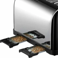 Russell Hobbs Stainless Steel 4-slice Toaster - Black -Deals Russell Hobbs Store rh inset image 28360 3