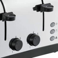 Russell Hobbs Stainless Steel 4-slice Toaster - Grey -Deals Russell Hobbs Store rh inset image 28364 02