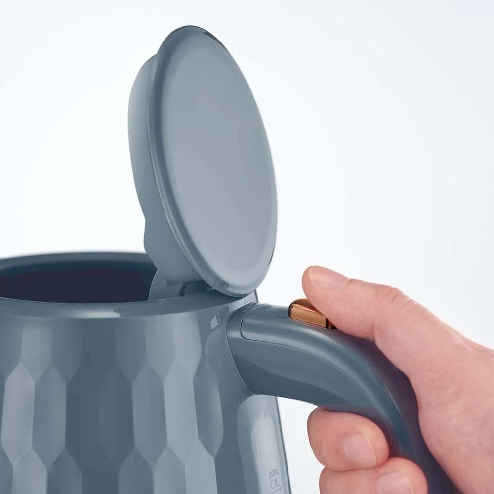 Russell Hobbs Honeycomb Kettle Grey with Rose Gold 5 Russell Hobbs Honeycomb Kettle Grey with Rose Gold - Image 3