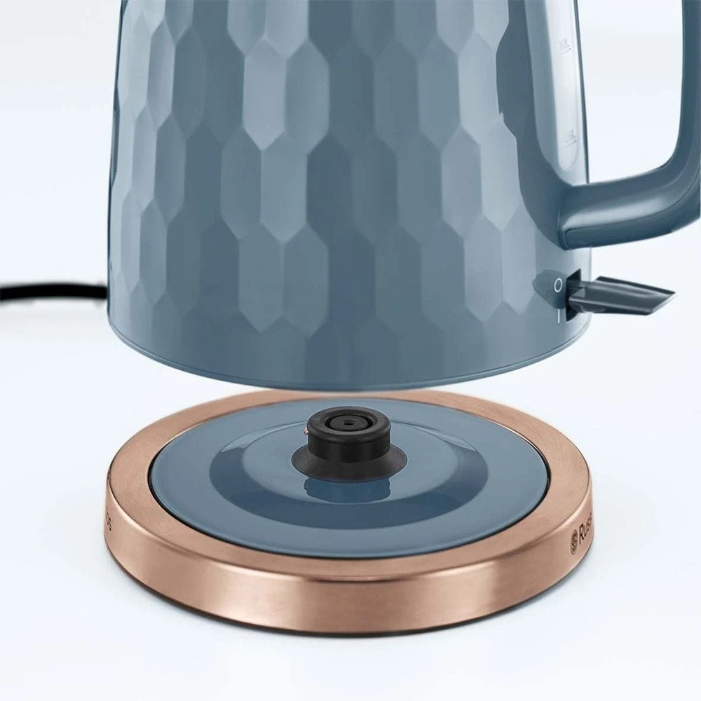 Russell Hobbs Honeycomb Kettle Grey with Rose Gold 8 Russell Hobbs Honeycomb Kettle Grey with Rose Gold - Image 6