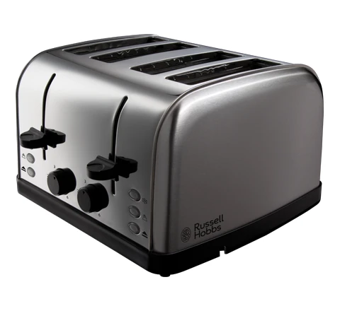 Russell Hobbs 4 Slice Toaster Steel Brushed Stainless Steel 3 Russell Hobbs 4 Slice Toaster Steel Brushed Stainless Steel