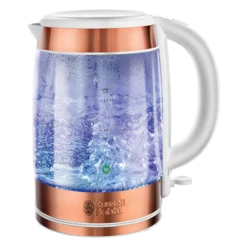 Russell Hobbs Illuminating Glass Kettle in Copper