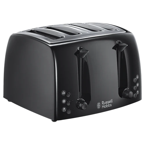 Russell Hobbs Textures 4 slice Toaster - Black 3 Russell Hobbs Textures 4 slice Toaster - Black