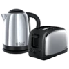 Russell Hobbs Lincoln 2 Slice Toaster and Kettle Twin Pack Polished Stainless Steel