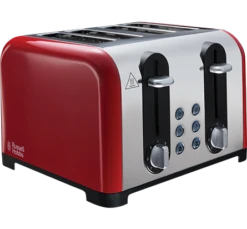 Russell Hobbs Worcester Red Toaster - 4 Slice
