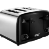 Russell Hobbs Cavendish Black 4 Slice Toaster -Deals Russell Hobbs Store rh main image 24093 1